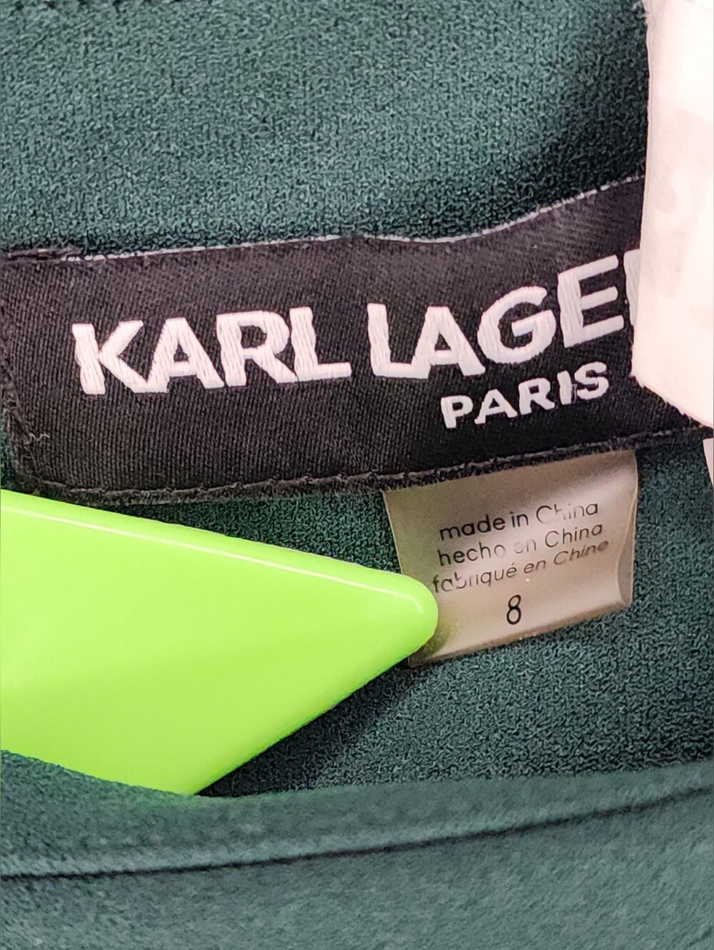 Karl Lagerfeld Tulip Bell Sleeve Crepe Dress, Womens 8 - Picture 6 of 6